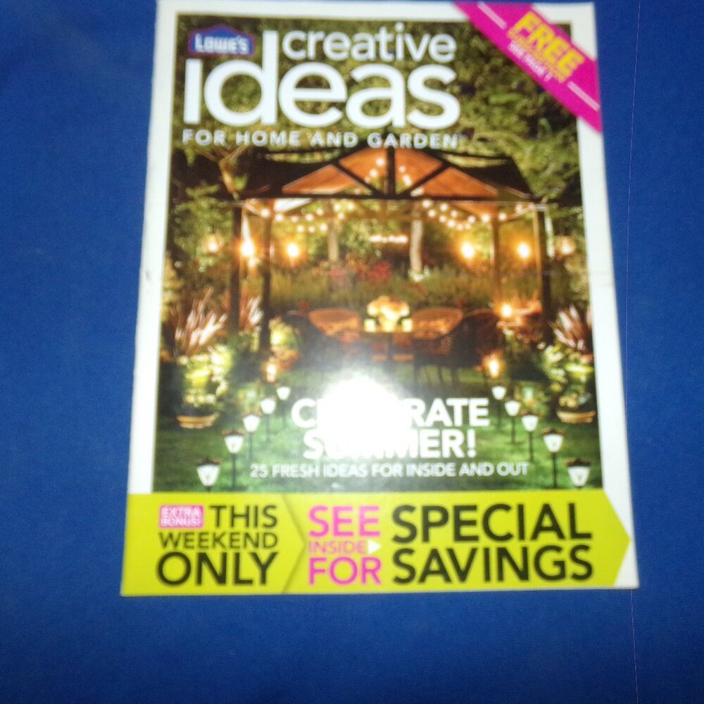 Vintage Lowes Creative Ideas Home & Garden - 2011 - Entertaining Island